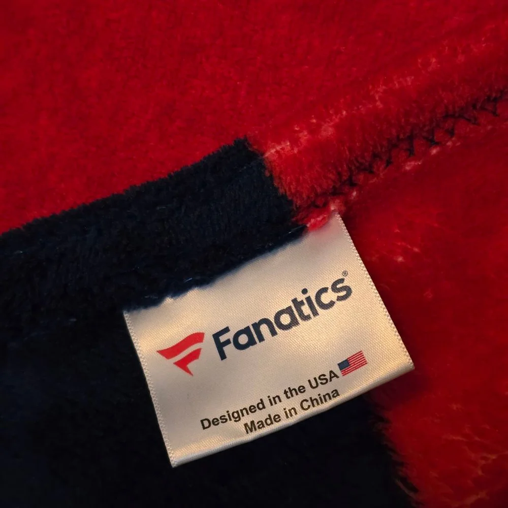 Fanatics Twin Minnesota Twins MLB Fleece Blanket Blue Red 50x60